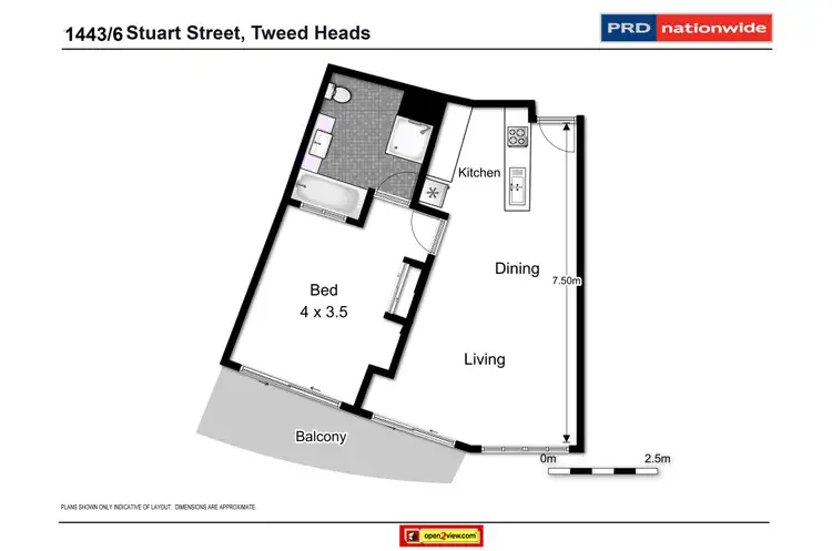 Floorplan of Homely unit listing, 1443/6 Stuart Street, Tweed Heads NSW 2485