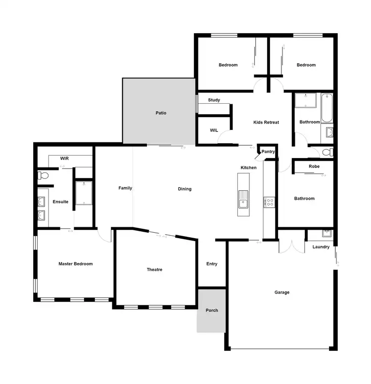 Floorplan of Homely house listing, 13 Dune Parade, Bushland Beach QLD 4818