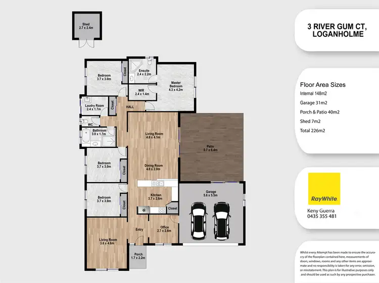 Floorplan of Homely house listing, 3 River Gum Court, Loganholme QLD 4129