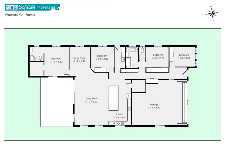 Floorplan of Homely house listing, 91 Wamara Crescent, Forster NSW 2428