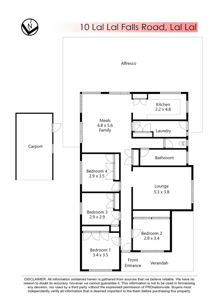 Floorplan of Homely house listing, 10 Lal Lal Falls Road, Lal Lal VIC 3352