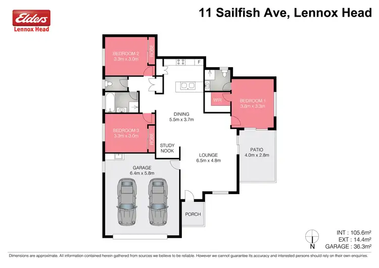 Floorplan of Homely house listing, 11 Sailfish Ave, Lennox Head NSW 2478