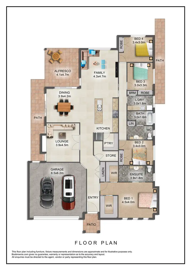 Floorplan of Homely house listing, 6 Chappell Close, Mudgee NSW 2850