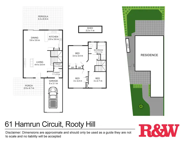Floorplan of Homely house listing, 61 Hamrun Circuit, Rooty Hill NSW 2766