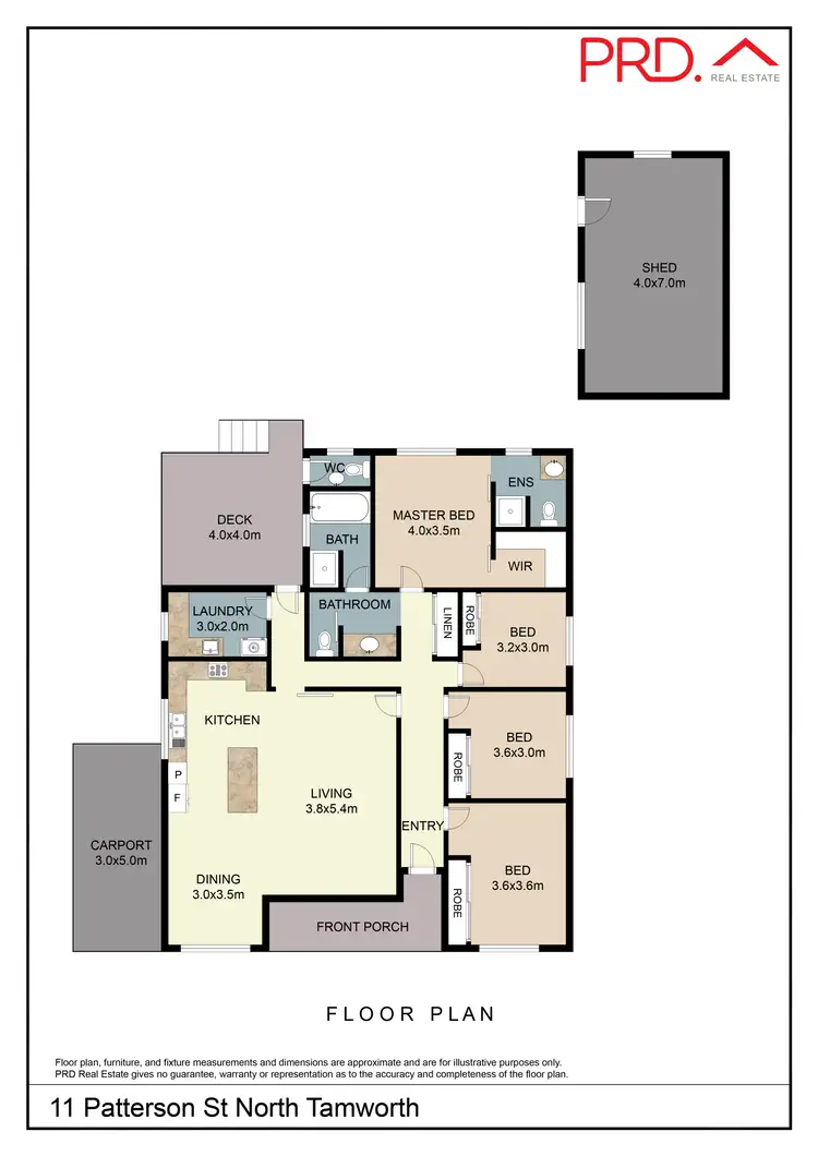 Floorplan of Homely house listing, 11 Patterson, North Tamworth NSW 2340