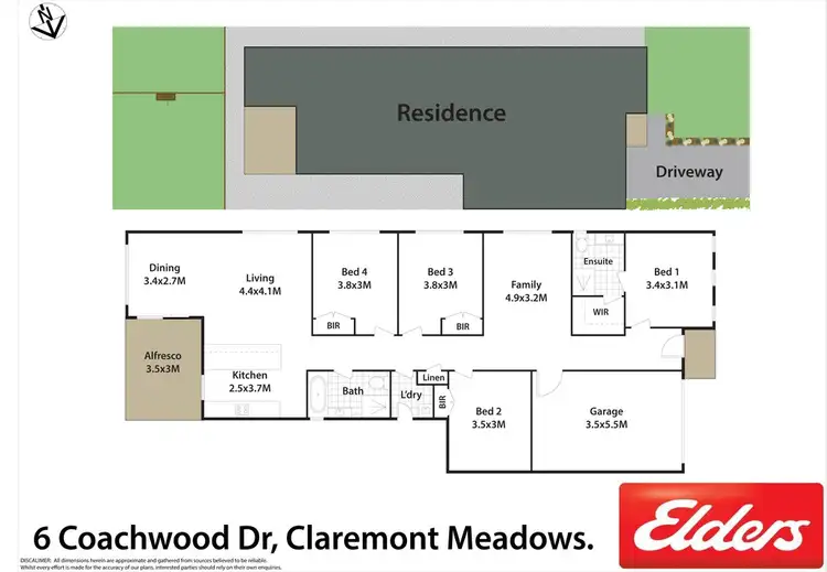 Floorplan of Homely house listing, 6 Coachwood Drive, Claremont Meadows NSW 2747