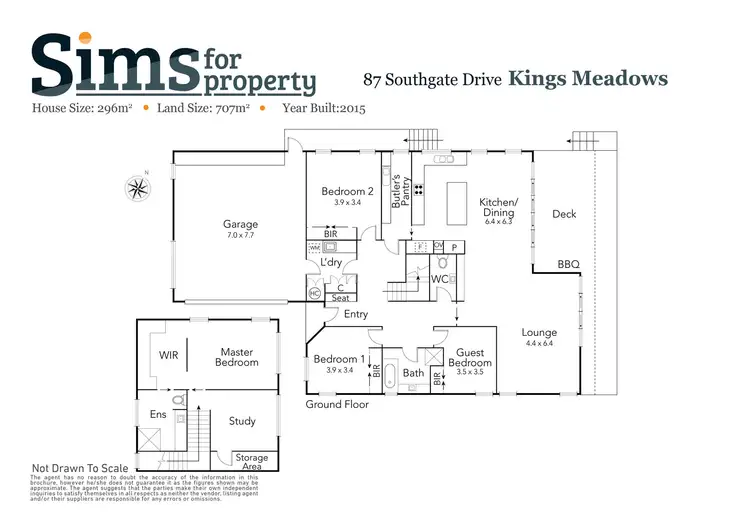 Floorplan of Homely house listing, 87 Southgate Drive, Kings Meadows TAS 7249