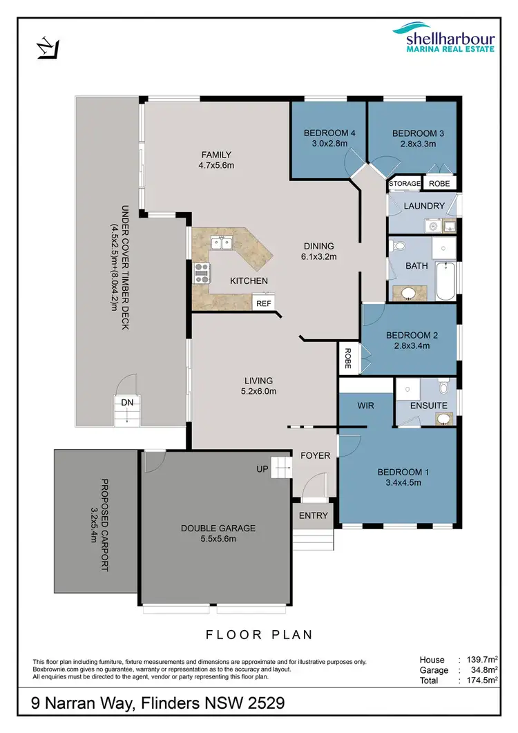 Floorplan of Homely house listing, 9 Narran Way, Flinders NSW 2529