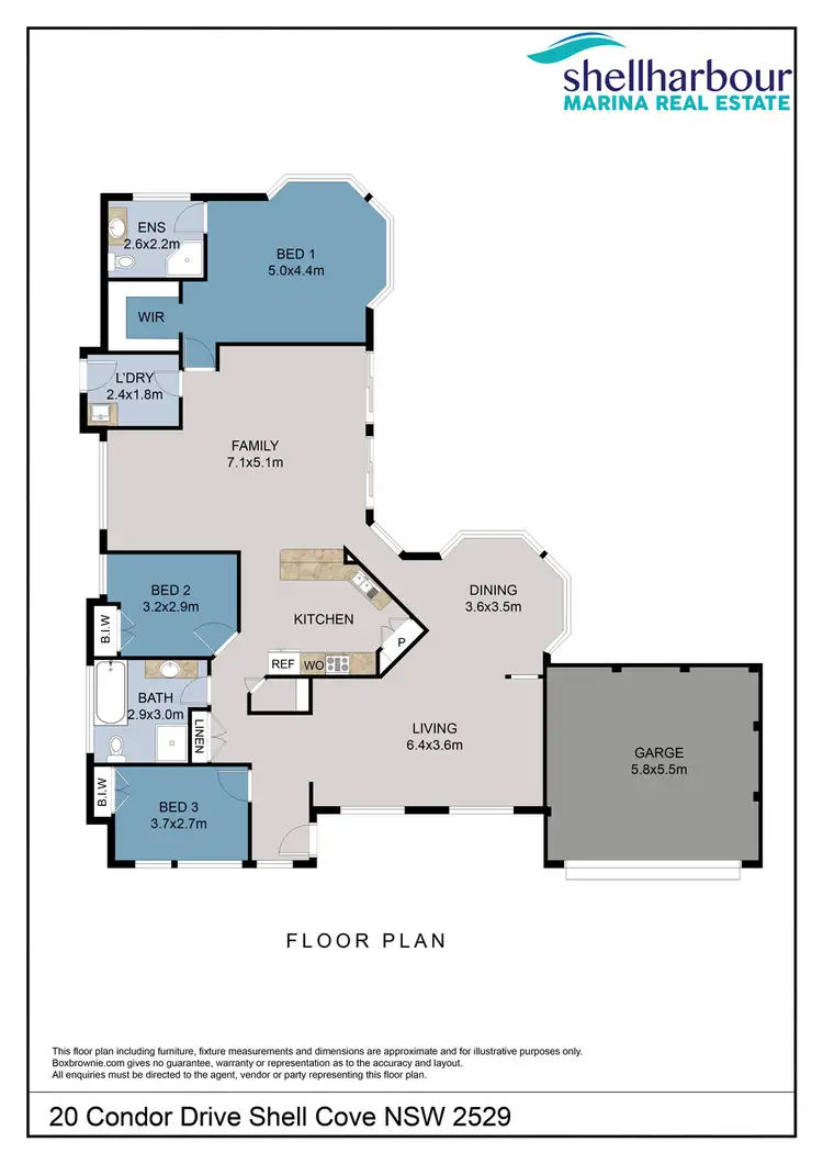 Floorplan of Homely house listing, 20 Condor Drive, Shell Cove NSW 2529