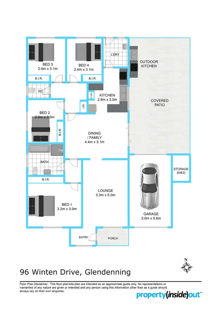 Floorplan of Homely house listing, 96 Winten Drive, Glendenning NSW 2761