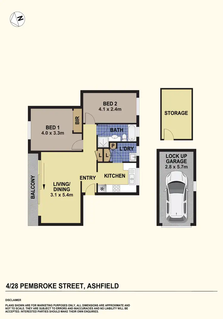 Floorplan of Homely apartment listing, 4/28 Pembroke Street, Ashfield NSW 2131