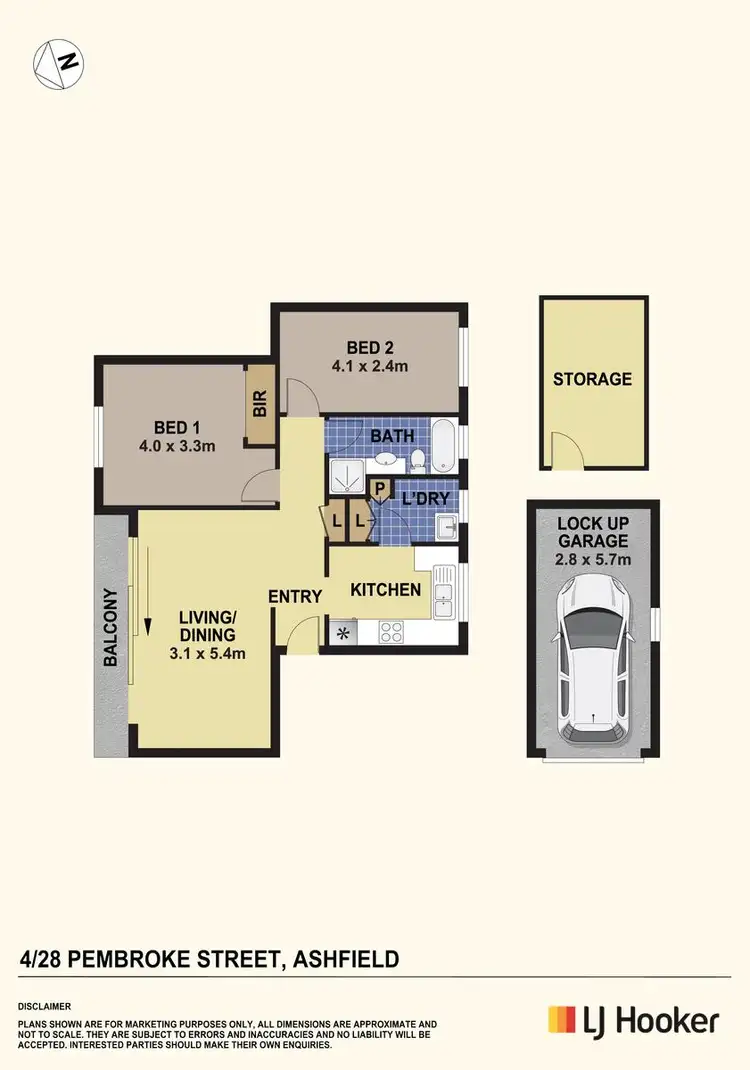 Floorplan of Homely apartment listing, 4/28 Pembroke Street, Ashfield NSW 2131