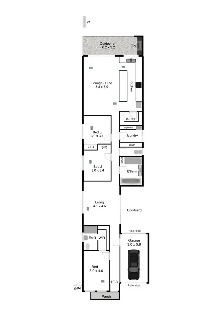 Floorplan of Homely house listing, 42A Mitchell Street East, Seaton SA 5023