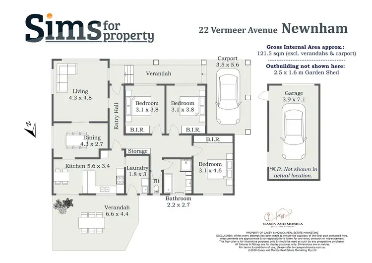 Floorplan of Homely house listing, 22 Vermeer Avenue, Newnham TAS 7248