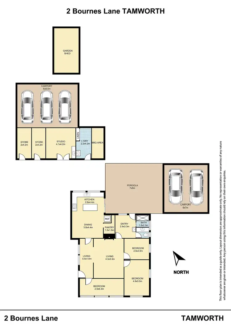 Floorplan of Homely house listing, 2 Bournes Lane, Tamworth NSW 2340