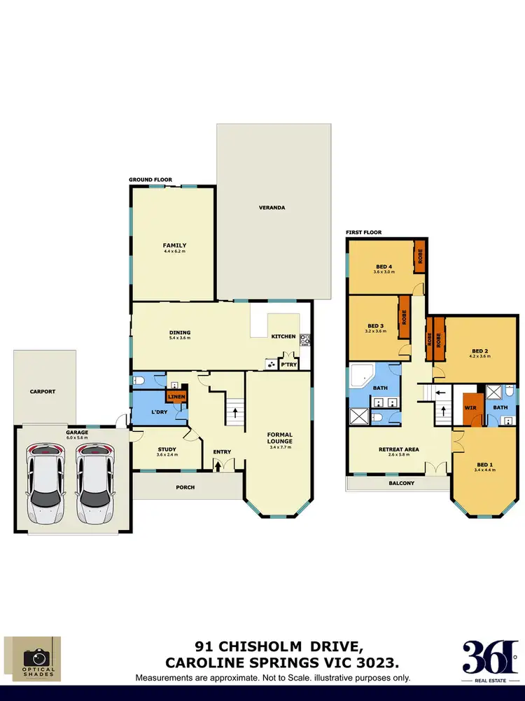 Floorplan of Homely house listing, 91 CHISHOLM DRIVE, Caroline Springs VIC 3023