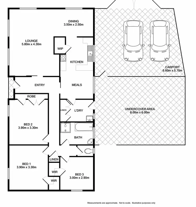 Floorplan of Homely house listing, 17 Marie Drive, Wodonga VIC 3690