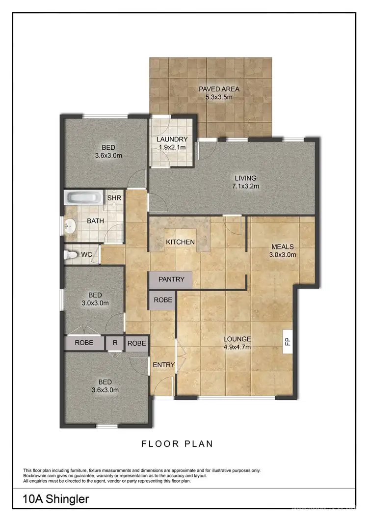 Floorplan of Homely house listing, 10A Shingler Street, Leongatha VIC 3953