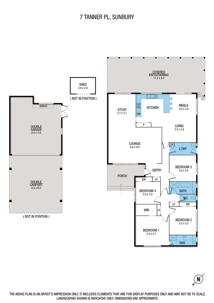 Floorplan of Homely house listing, 7 Tanner Place, Sunbury VIC 3429