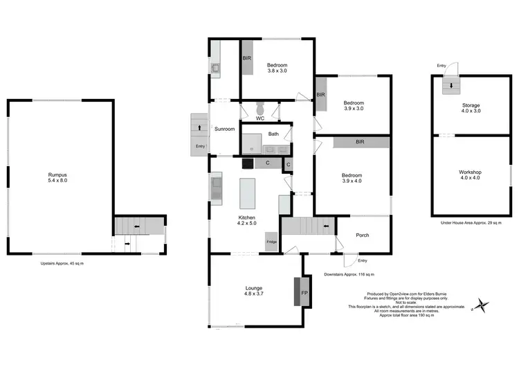 Floorplan of Homely house listing, 13 Franklin Street, Brooklyn TAS 7320