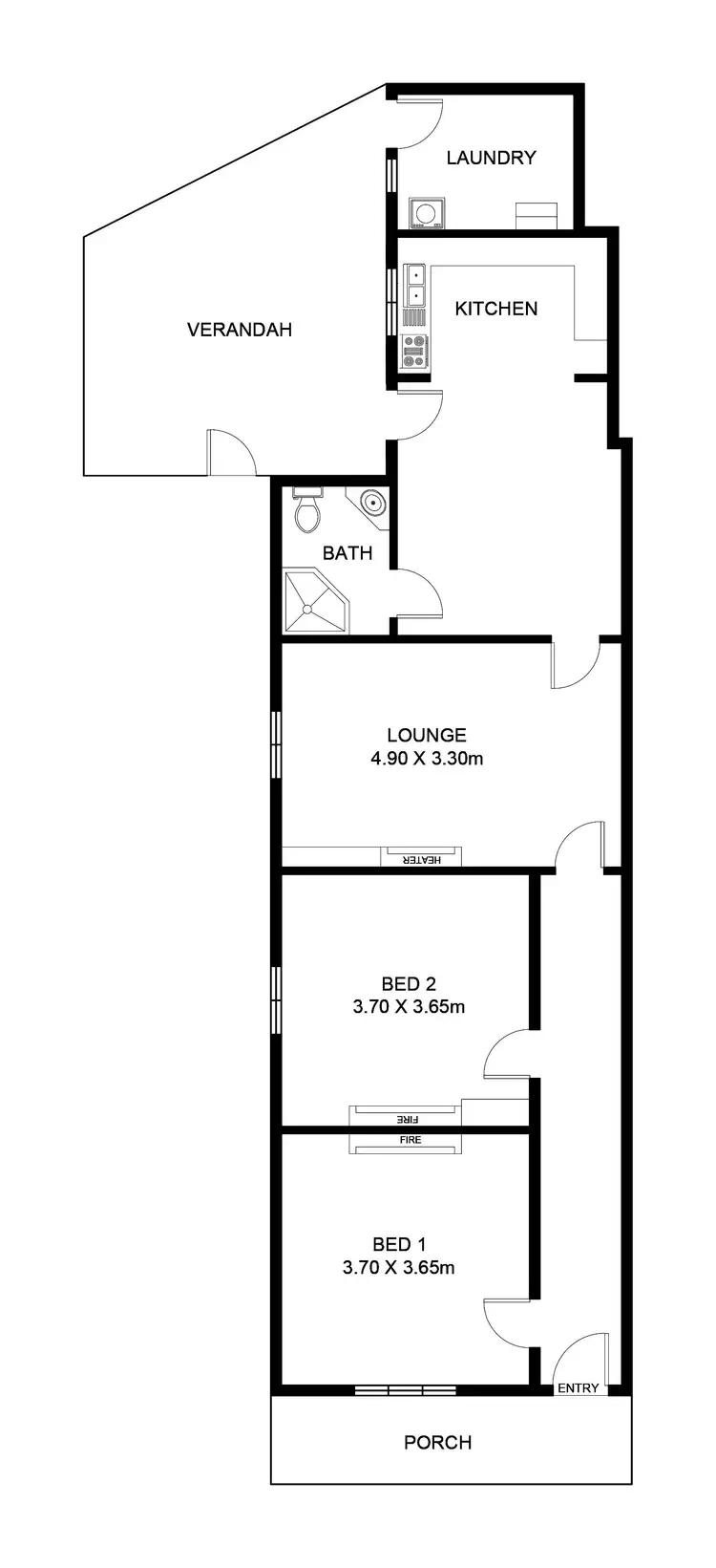 Floorplan of Homely house listing, 7 Clifford Street, Torrensville SA 5031