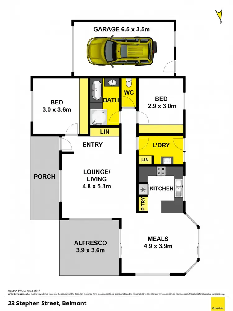 Floorplan of Homely house listing, 23 Stephen Street, Belmont VIC 3216