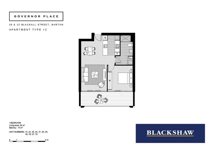 Floorplan of Homely unit listing, 23/30 Blackall Street, Barton ACT 2600