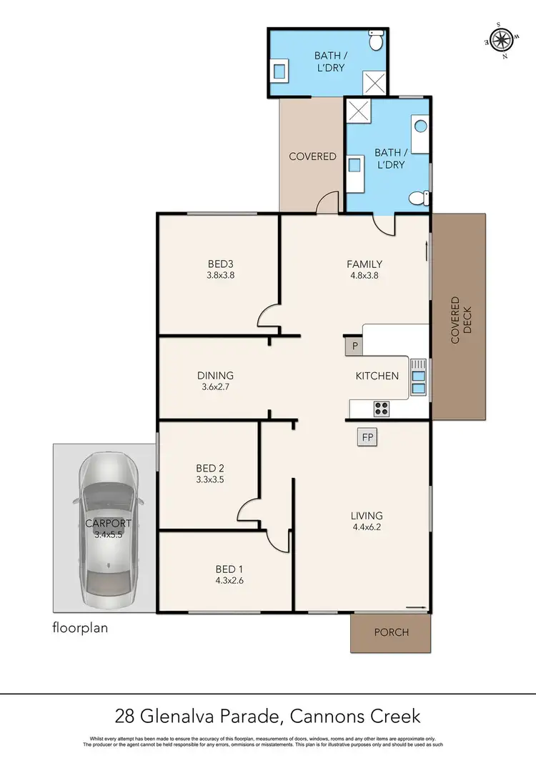 Floorplan of Homely house listing, 28 Glenalva Parade, Cannons Creek VIC 3977