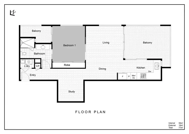 Floorplan of Homely apartment listing, 15/38 Buchanan Street, West End QLD 4101