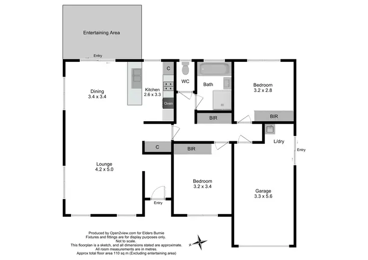 Floorplan of Homely unit listing, 1/9 Nairana Avenue, Shorewell Park TAS 7320