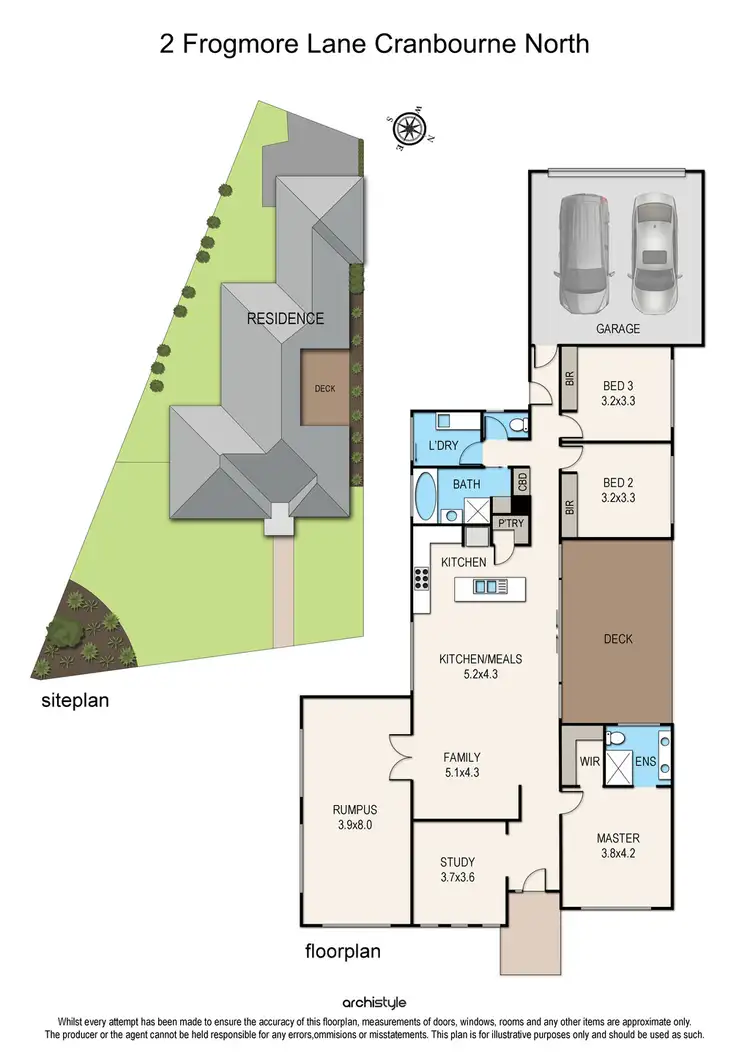 Floorplan of Homely house listing, 2 Frogmore Lane, Cranbourne North VIC 3977