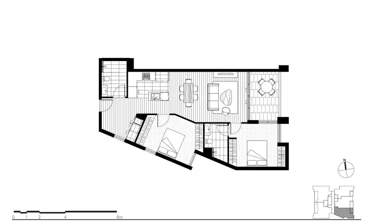 Floorplan of Homely unit listing, 503/277-279 Mann Street, Gosford NSW 2250