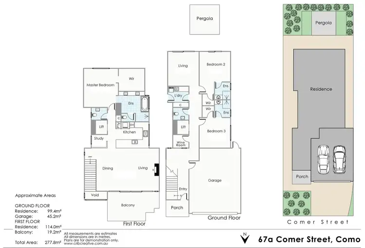 Floorplan of Homely house listing, 67A Comer Street, Como WA 6152