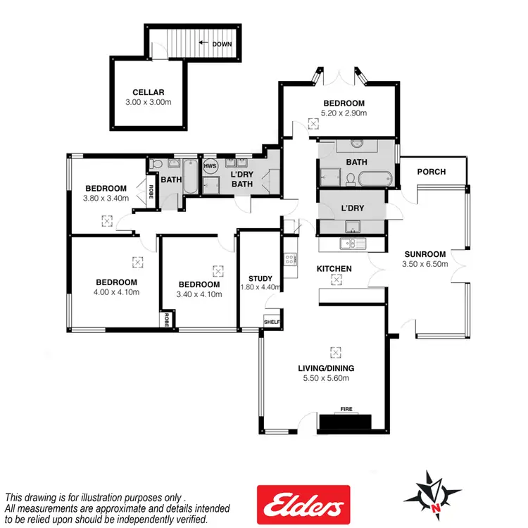 Floorplan of Homely rural property listing, 59 Stephens Road, Inman Valley SA 5211