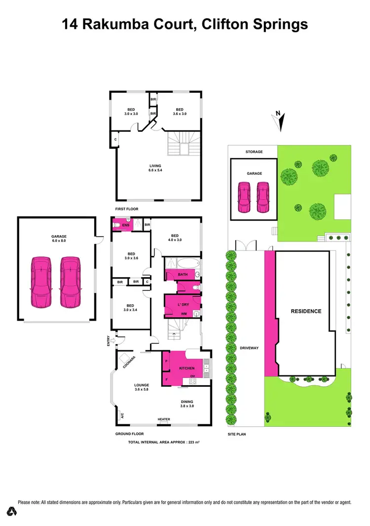 Floorplan of Homely house listing, 14 Rakumba Court, Clifton Springs VIC 3222