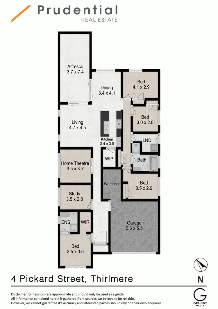 Floorplan of Homely house listing, 4 Pickard Street, Thirlmere NSW 2572