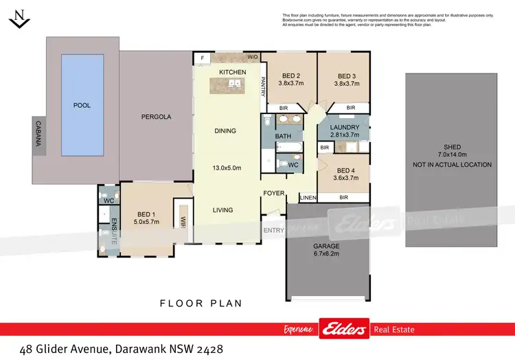 Floorplan of Homely rural property listing, 48 Glider Avenue, Darawank NSW 2428