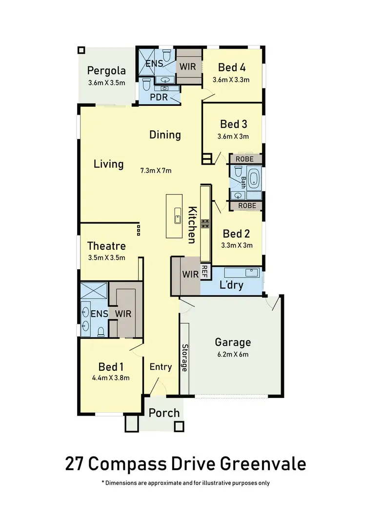 Floorplan of Homely house listing, 27 Compass Drive, Greenvale VIC 3059