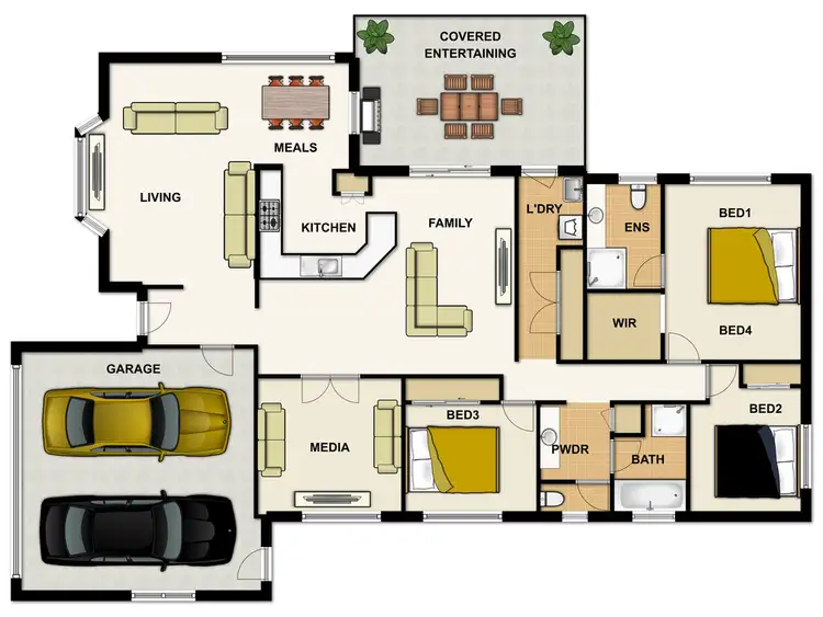 Floorplan of Homely house listing, 5 Kalbarri Rise, Regents Park QLD 4118