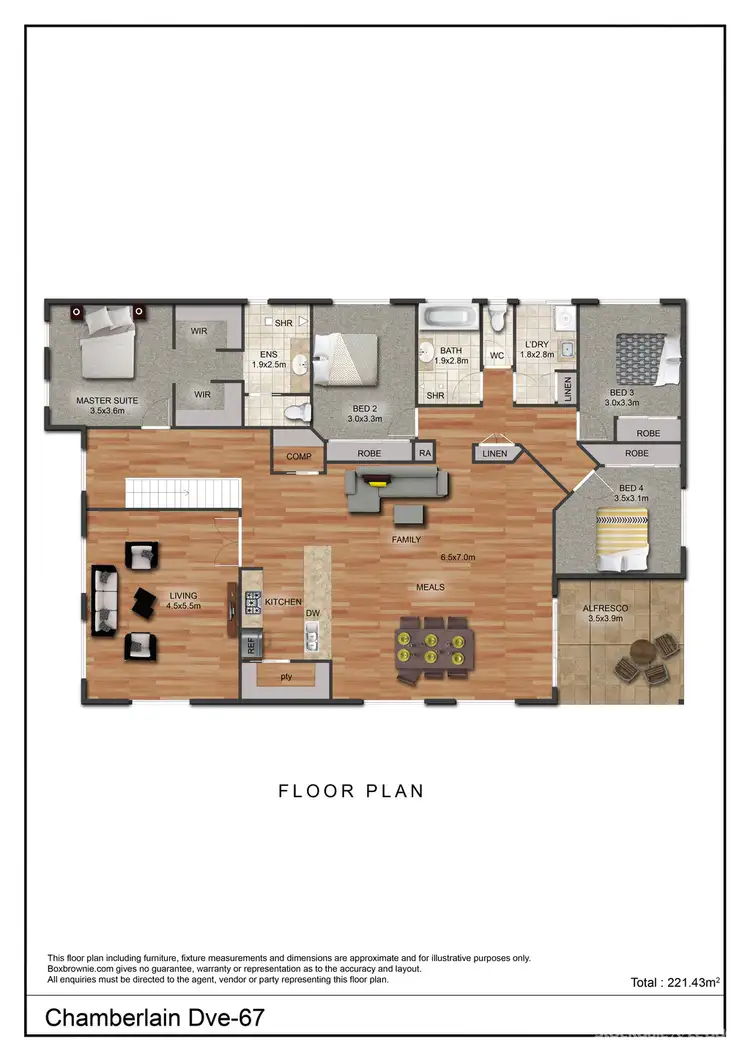 Floorplan of Homely house listing, 67 Chamberlain Drive, Leongatha VIC 3953