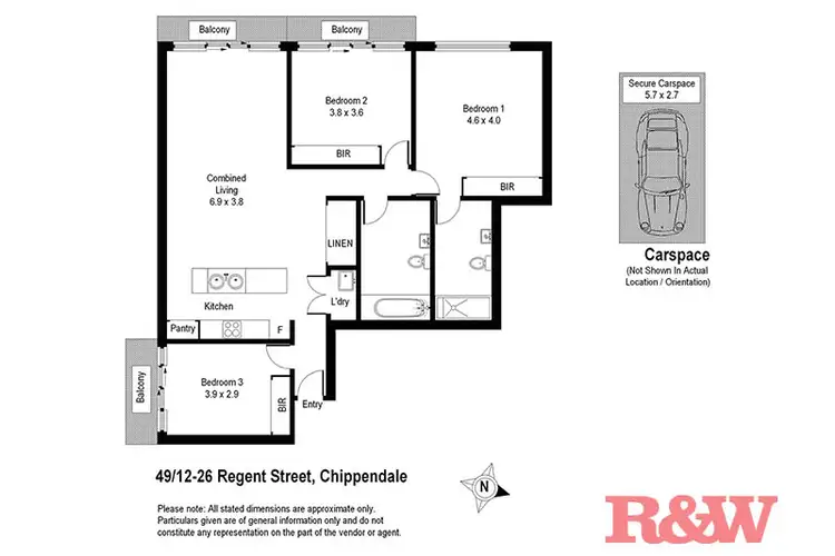 Floorplan of Homely apartment listing, 49/12-26 Regent Street, Chippendale NSW 2008