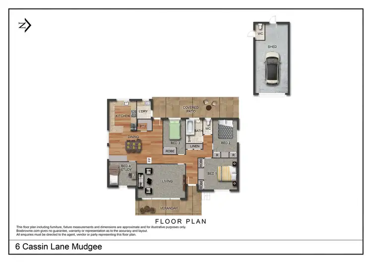 Floorplan of Homely house listing, 6 Cassin Lane, Mudgee NSW 2850