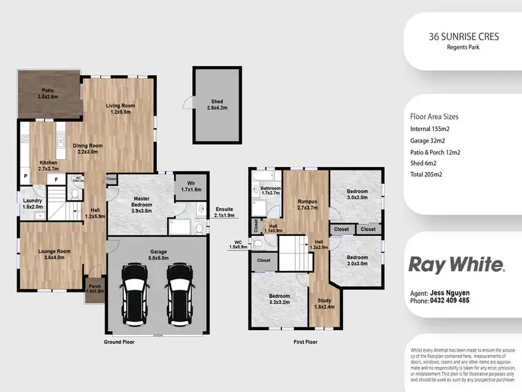 Floorplan of Homely house listing, 36 Sunrise Crescent, Regents Park QLD 4118