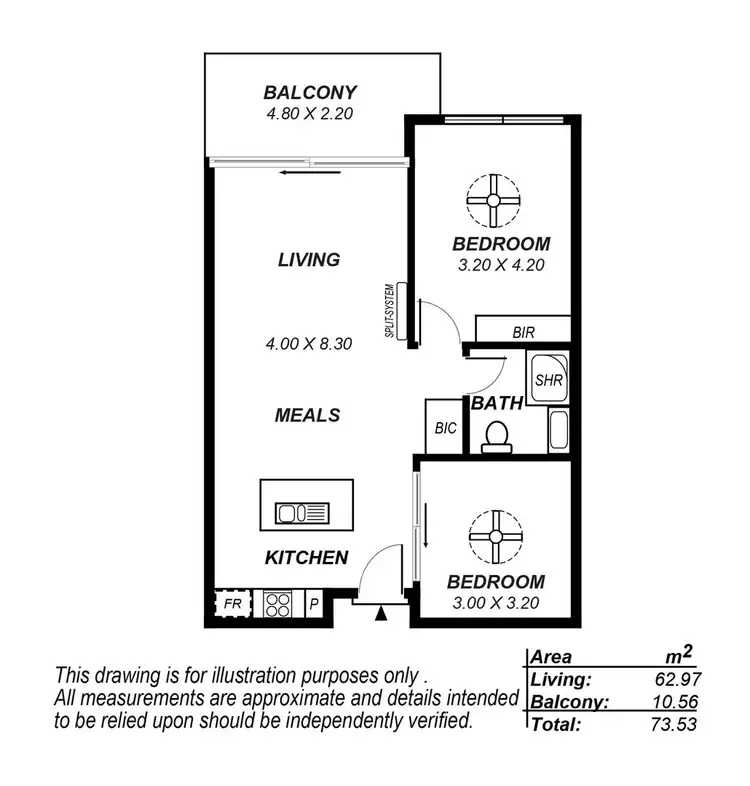 Floorplan of Homely house listing, Unit 18/21-25 Euston Walk, Mawson Lakes SA 5095
