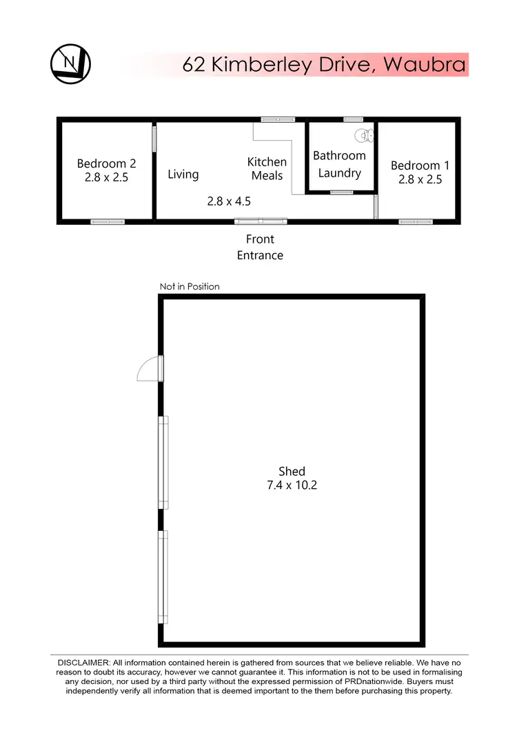 Floorplan of Homely house listing, 62 Kimberley Drive, Waubra VIC 3352