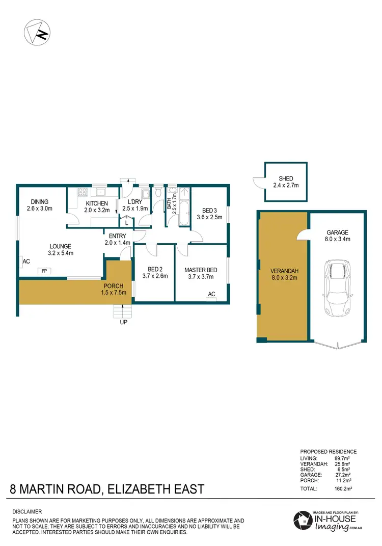 Floorplan of Homely house listing, 8 Martin Road, Elizabeth East SA 5112