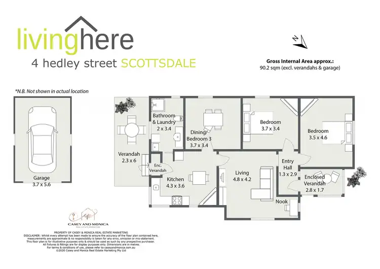 Floorplan of Homely house listing, 4 Hedley Street, Scottsdale TAS 7260