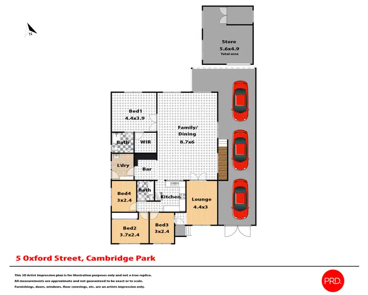 Floorplan of Homely house listing, 5 Oxford Street, Cambridge Park NSW 2747
