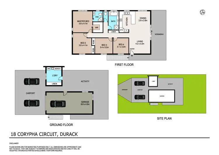 Floorplan of Homely house listing, 18 Corypha Circuit, Durack NT 830