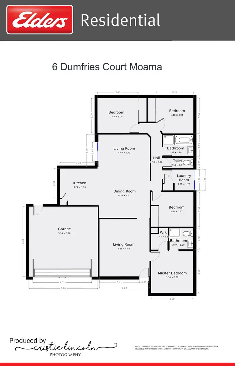Floorplan of Homely house listing, 6 Dumfries Court, Moama NSW 2731